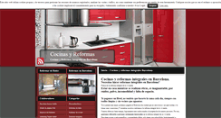 Desktop Screenshot of cocinasyreformasintegralesbarcelona.com